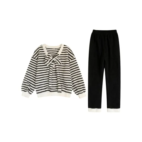 Daiyindie Осенние и зимние пижамы для женщин утолщенные и с флисовой подкладкой термические коралловый флис домашняя одежда