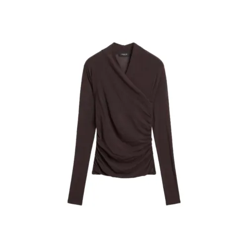 Massimo Dutti Коричневый Женские T-рубашки