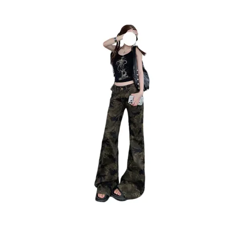 DAFK Камуфляж Полуэластичный Пояс Предложение Рекомендуемый Размер Маленький Женские Джинсы