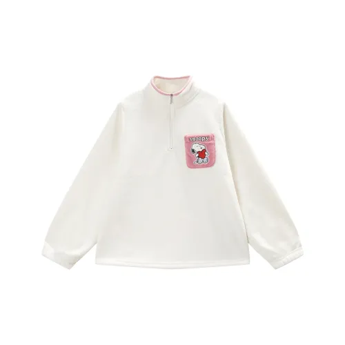 GUKOO X SNOOPY Пижамный топ Женские Элегантный Белый