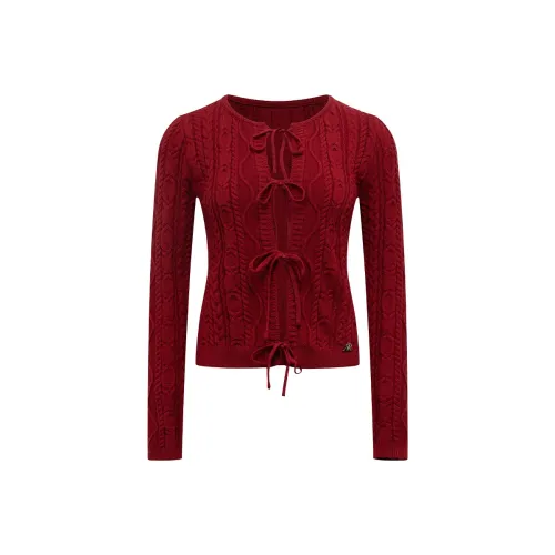 Ariseism Red Women's Sweaters Арайзизм Красный Женские Свитера