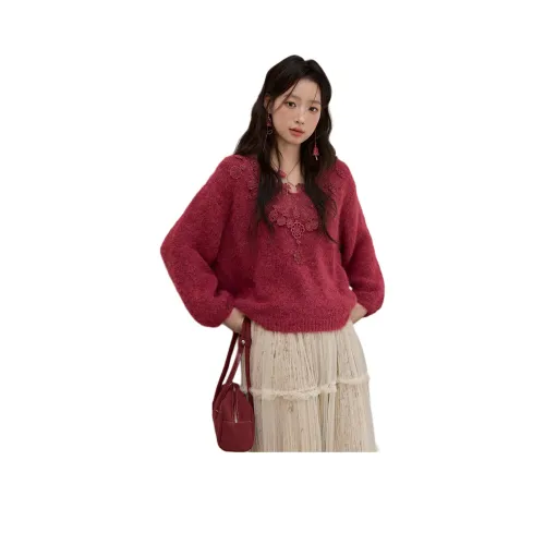 MISHOW Малиновый Розовый Свитер 1 Женские Свитера