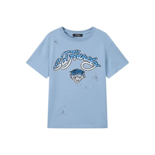 Ed Hardy Malibu Синий Женские T-рубашки