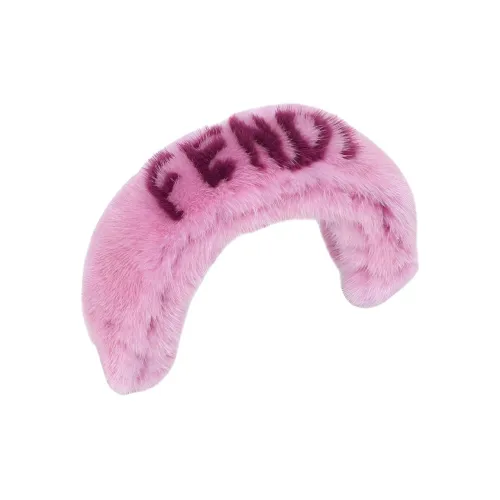 FENDI SABLE Мех Телячья кожа Контроллер Рукав Сумка Аксессуар Средний Женский Розовый