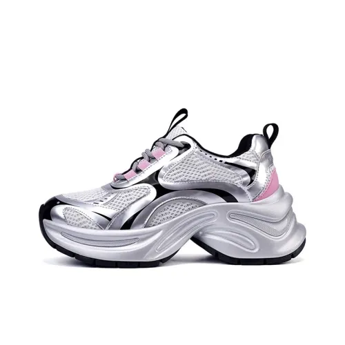 VOIT Амортизация и Дышащий Низкий Топ Кроссовки с Толстой Подошвой Женские