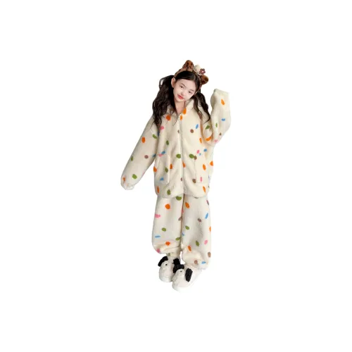 Yalu Многоцветный Гороховый узор Комплекты одежды Школьный возраст Lounge Набор