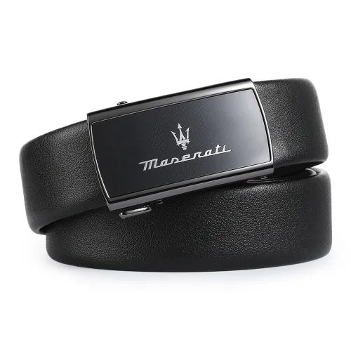 Maserati Ремни из коровьей кожи мужской глянцевый металлический 3,5 см