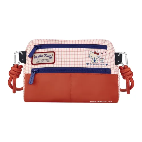 Sanrio Hello Kitty Polyester Сумка через плечо Стандартная Женская Hello Kitty Оранжевый Красный