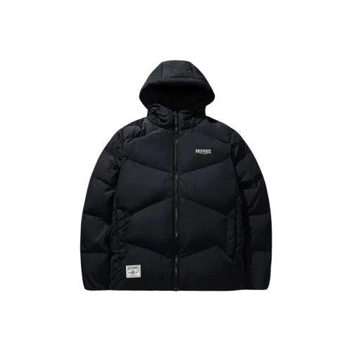 Anta Variety Тренировки Коллекция Пуховик Спорт Винтаж Мужской Водонепроницаемый Мужской Основной черный