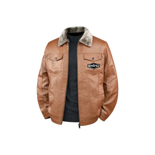 EMINU Мужские кожаные куртки