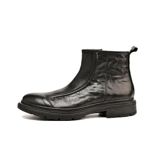 ZUOSAISI Мартин Boot 12cm Челси 4CM Мужской