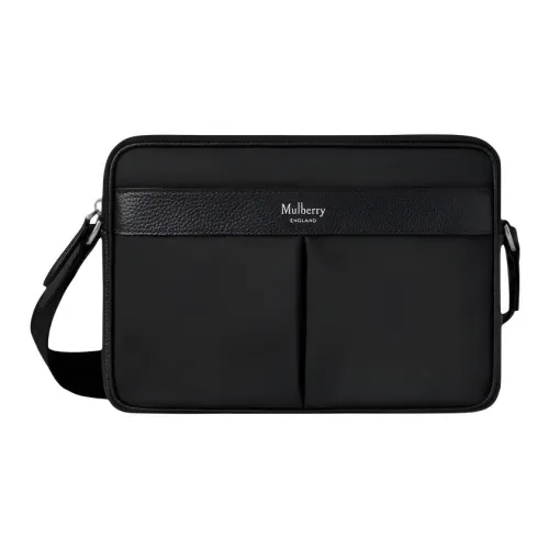 Mulberry Переработанный нейлон Сумка через плечо Мужская Черная