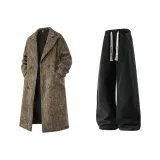 Хаки + Черный Джинсы с флисовой подкладкой