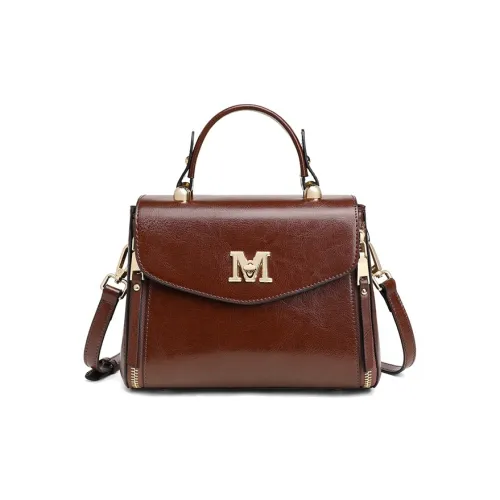 PESASRIE Коровья кожа Одно плечо Сумка Стандартная Женская Кофейного цвета