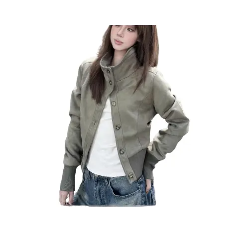COVER TIME Серый Зеленый Женский Куртка