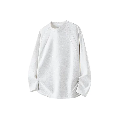 MAXIANSHENG T-рубашка Пэчворк Boxy Свободный крой Базовый слой Топ Унисекс