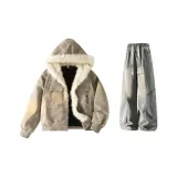 Серые + Желтые грязные штаны с подкладкой