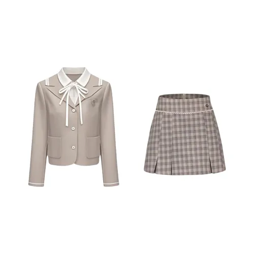 GORGEOUSIDEA Осенний комплект с юбкой для женщин