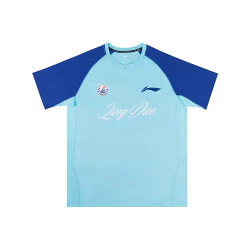 Т-рубашка с подкладкой унисекс светлый синий