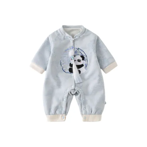 XiaoJinBu Светло-синие комбинезоны / ползунки для малышей