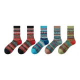 2 Черный + Синий + Светлый Кофейный + Травяной Зеленый [5 пар]