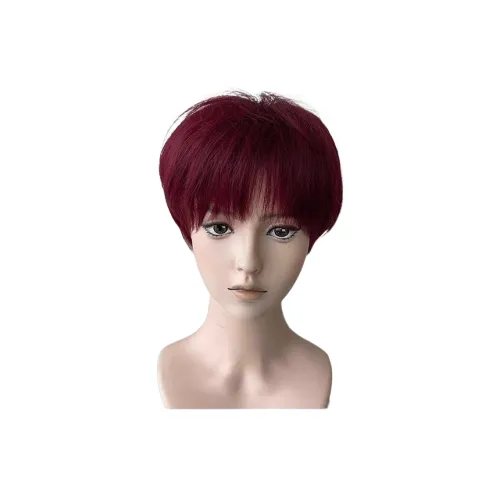 UMIFFA Мужская парик с короткой стрижкой для всей головы Mira красного цвета