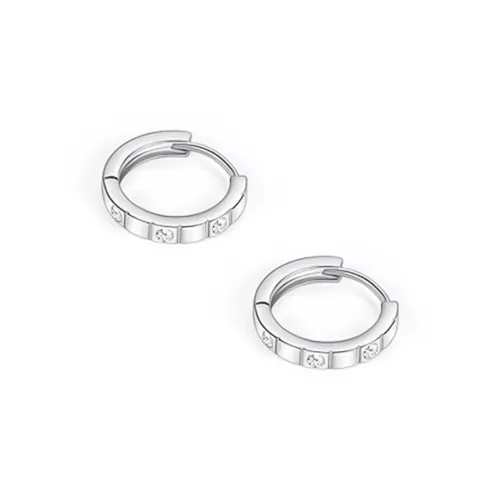 JianKai Серьги из меди с серебряным покрытием унисекс