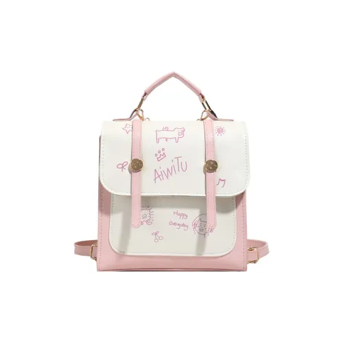 DALO ПУ (полиуретан) Рюкзак Стандартный Женский Розовый