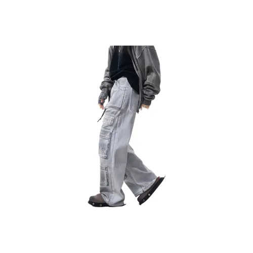 PRPK Осенние Карго Брюки Широкие Брюки Унисекс