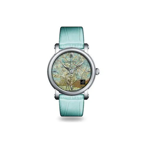 VAN GOGH Belt Collection Наручные часы Кварцевый механизм Зеленый циферблат Женские часы