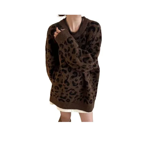 REMOULD Коричневый Леопардовый принт Женские Трикотаж