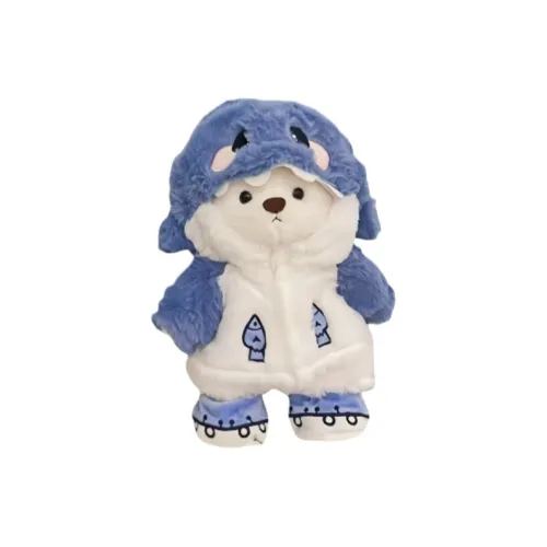 BANLI Креативный Костюм Мягкие Игрушки Синий Медведь Кукла Акула Медведь Плюшевая Кукла 30 см Длина Тела