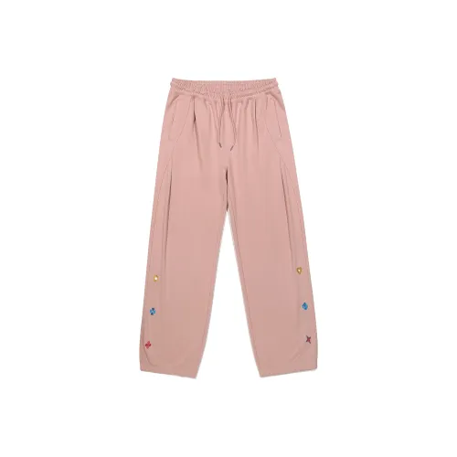 Guuka Pink Unisex Casual Pants Guuka Розовые Унисекс Повседневные Штаны