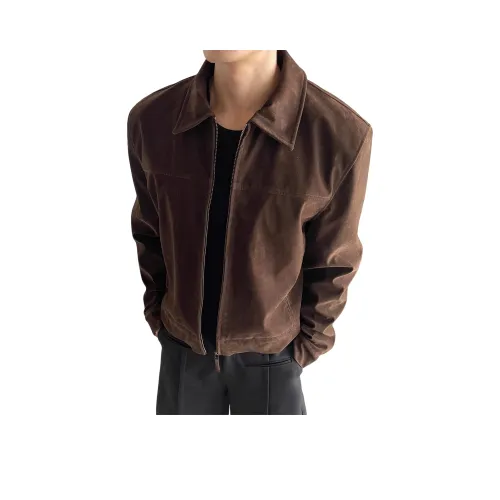 CHONGXIAOLV Коричневый Унисекс Куртки