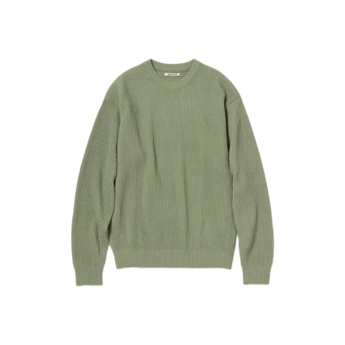 Auralee Fw25 Супер-Тонкий Шерстяной Рيب-Книт П О Свитер Мужской