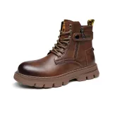 Коричневый с флисовой подкладкой