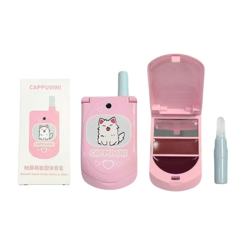 Cappuvini Сенсорный экран Милый Животные Твердый Lip Balm глянцевый Легкий для Смешивания Airbrush Цвет