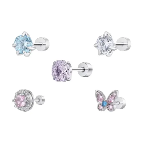 JianKai Титановые Стальные Серьги-гвоздики Унисекс