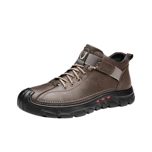 Sonno Рабочий стиль Хлопок Ботинки Ботильоны Мужской