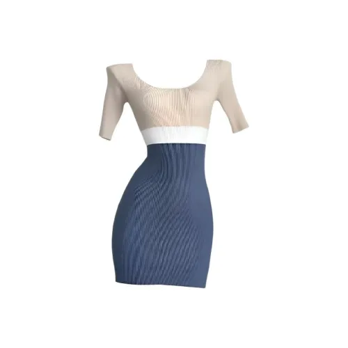 MO VOICE Короткий рукав Платье Женское