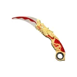 20 см Пять-Клыков Золотой Красный Дракон-Складной
