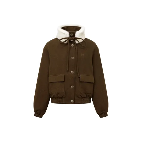 Ariseism Темно-коричневый женский пуховик