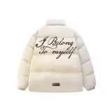 Белый хлопковый пуховик