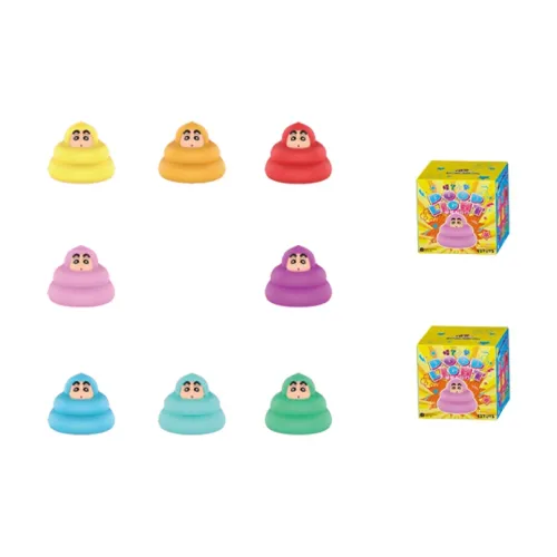 52TOYS Карандаш SHIN Chan Персонажи Poop PAT Light Collection Слепые коробки Один Mystery Коробка Целая коробка 8 шт