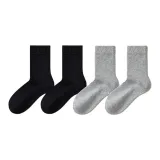 [4 пачки/термошерсть] 2 пачки черного + 2 пачки светло-серого