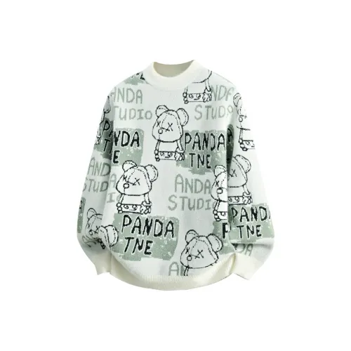 HATCHESSEL Круглый вырез Вязаная модель Свитер Мужской