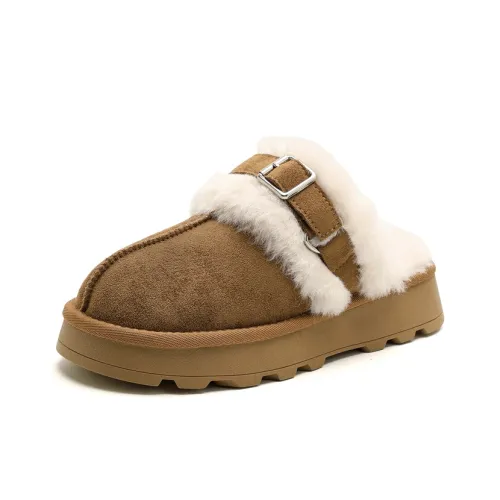 DAPHNE Флисовые противоскользящие домашние тапочки для женщин