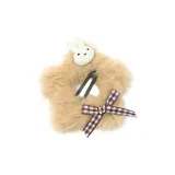 Кофейный кролик, плюшевый, звезды, заколка для волос