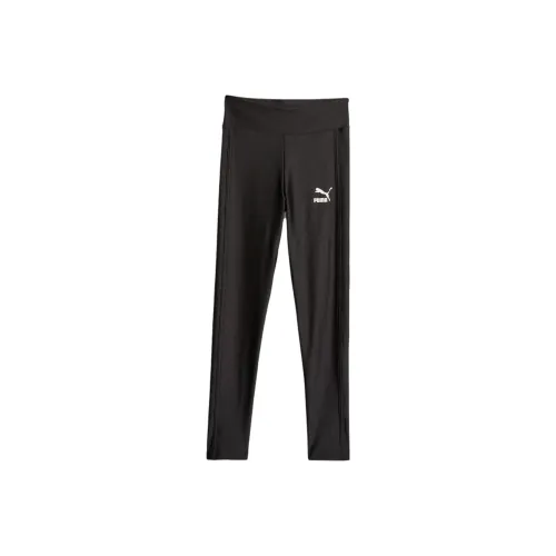 PUMA Леггинсы Legging Brillant Taille Haute T7 Детский ET Подростковый Подростки Черный
