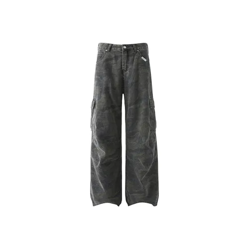 RICE NINE TEN Камуфляж Унисекс Джинсы